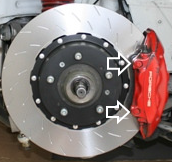 1299 rear pad - fitted